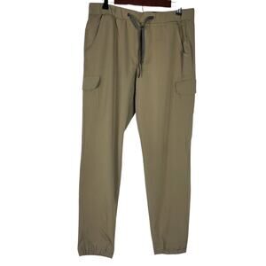 Eddie Bauer Cargo Pants Sz M Jogger Hiking Pull On Drawstring Stretch Gorpcore